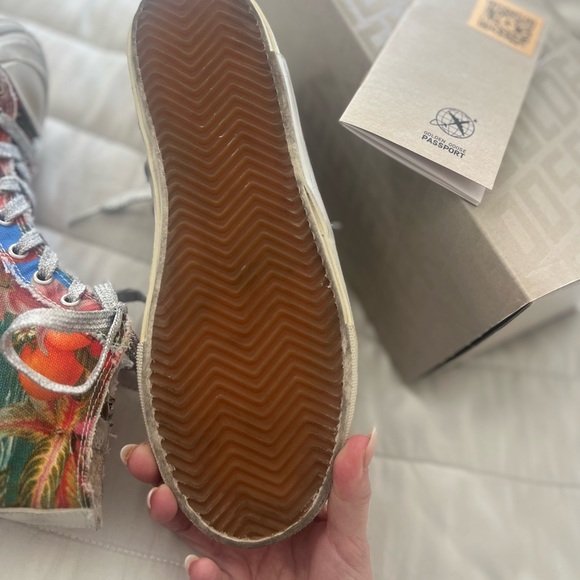 Golden Goose Francy Penstar Donna in canvas con stampa Hawaii multicolor - Picture 5 of 11